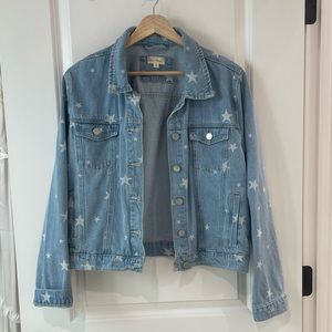 Stat printed Jean jacket
